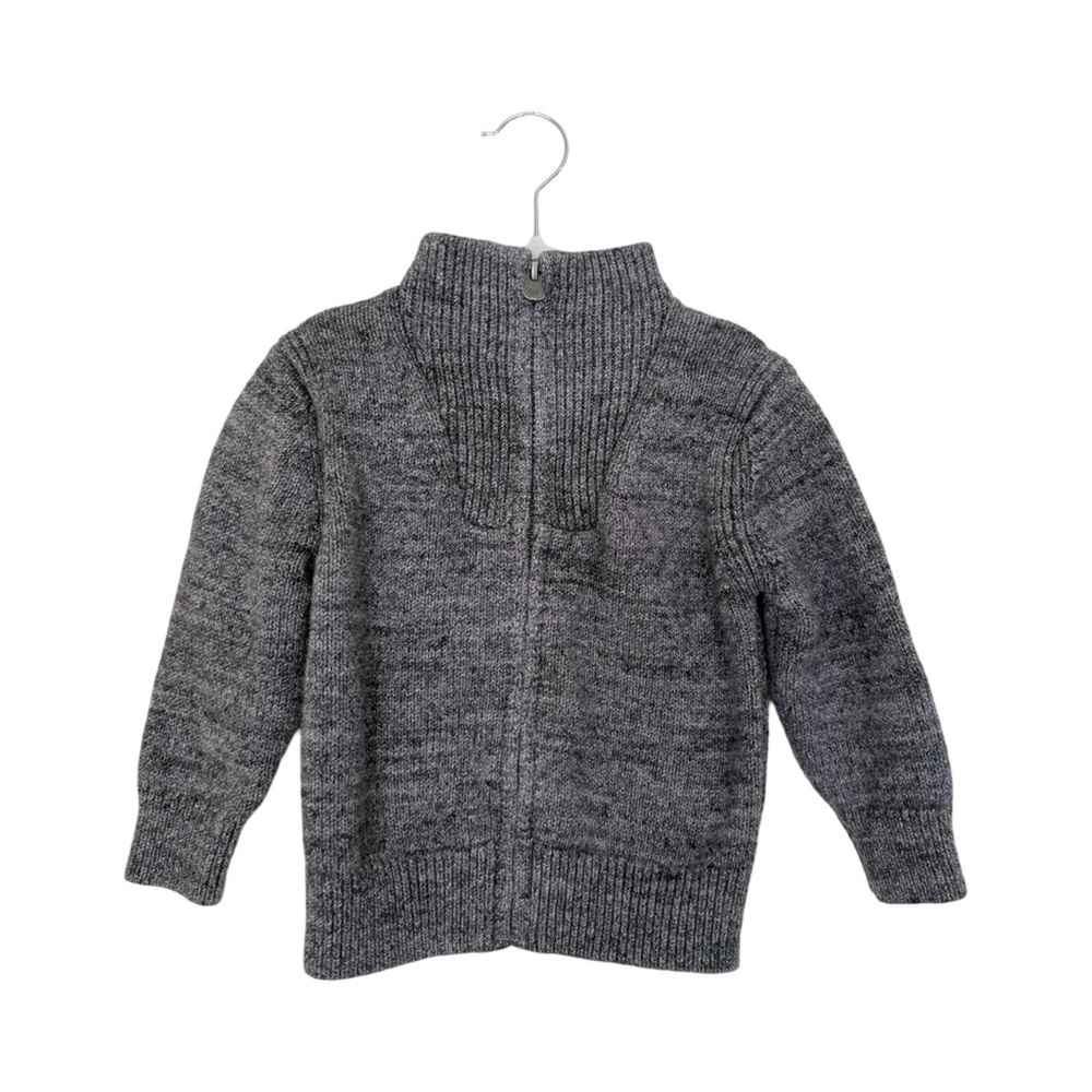 Gap Half Zip Knit Sweater Heather Gray Toddler Boy Size 2T